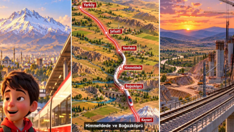 Kayseri Yüksek Hızlı Tren hattında çalışmaların yüzde 50’si tamam